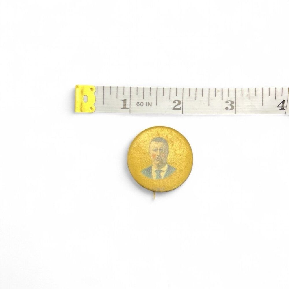 1904 Teddy Roosevelt 1.25” Theodore Campaign Pin Pinback Button Badge Political